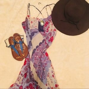 Floral spaghetti strap dress